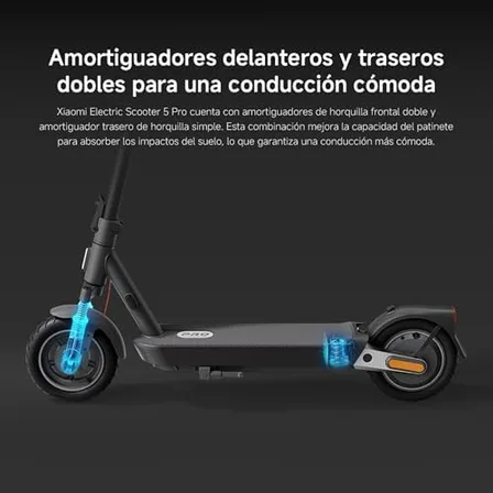 Detalle del panel de control y la pantalla LED del Xiaomi Electric Scooter 5 Pro con indicador de intermitentes